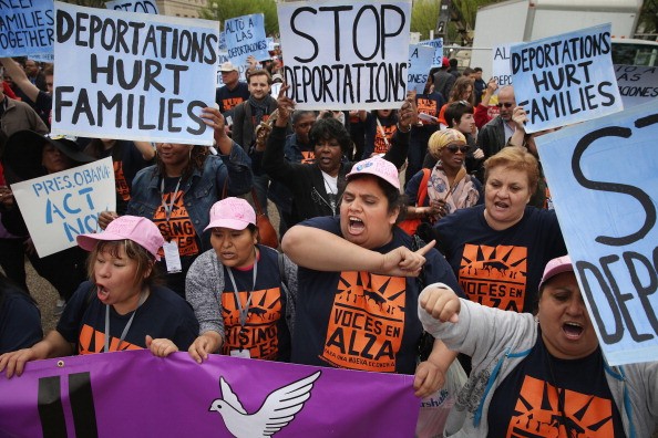 Activists Rally Outside The White House To Protest Deportations