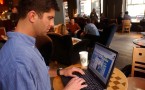 Surfing the Web at Starbucks