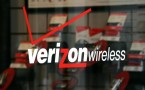 Verizon Wireless logo in one of its store in San Fransisco.